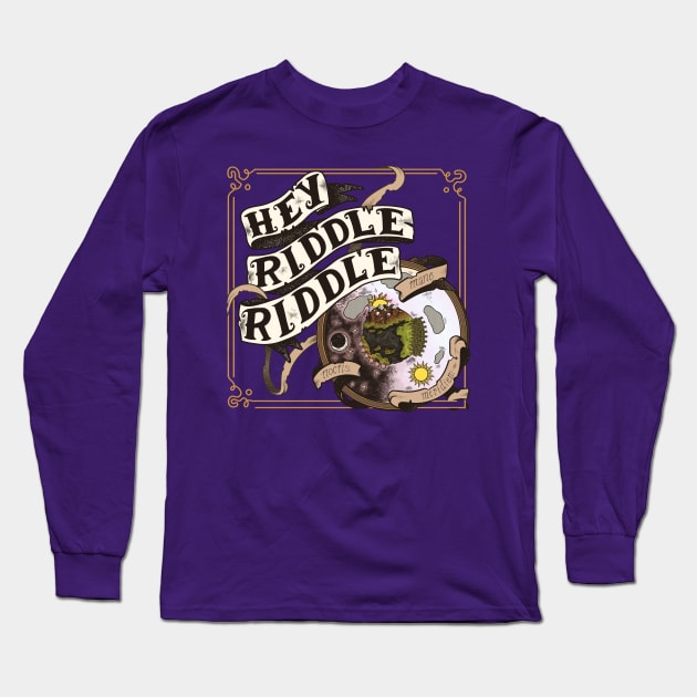 Hey Riddle Riddle logo Long Sleeve T-Shirt by Hey Riddle Riddle